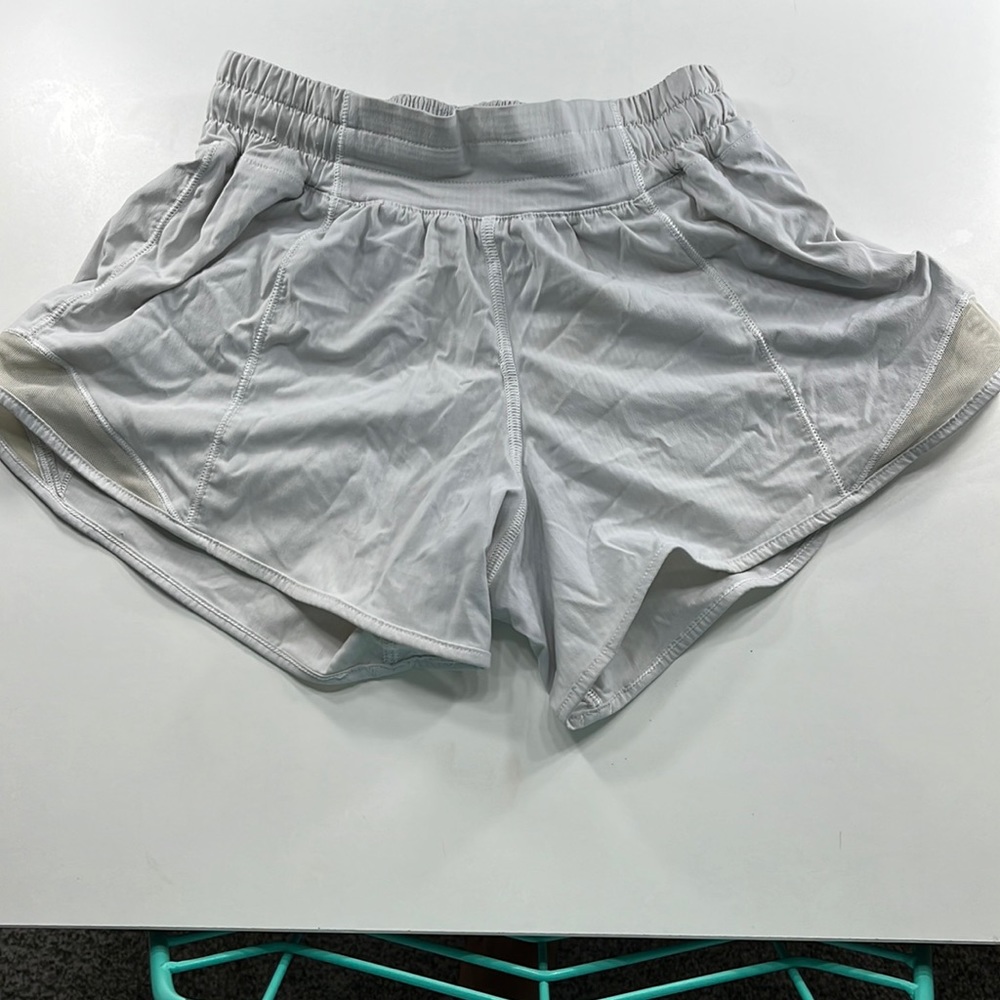 Size 0 white lululemon shorts!